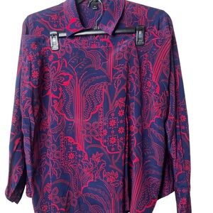 Carlisle Blue and Red Skirt Set